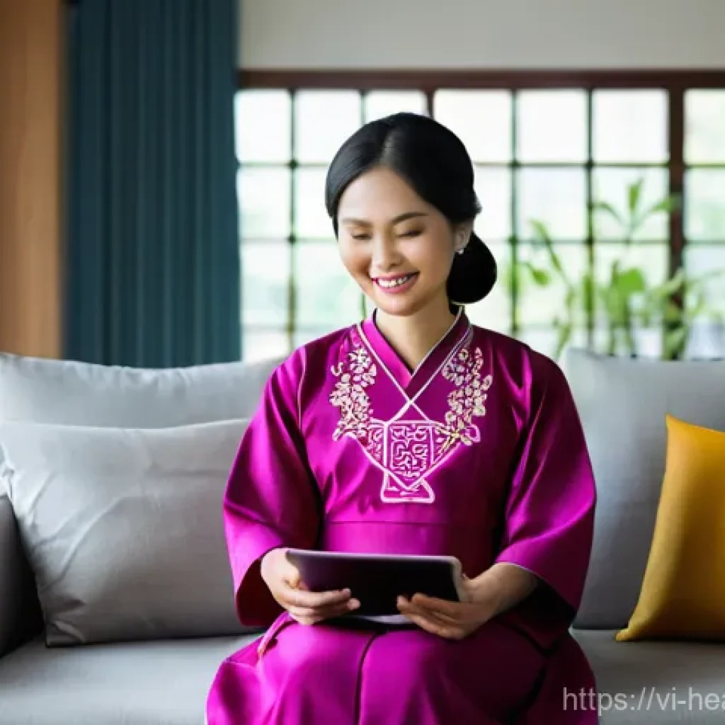 의료기록 탈중앙화의 기술적 원리 - **Patient Empowerment and Secure Digital Health in Vietnam**
    A wide shot depicting a modern, war...