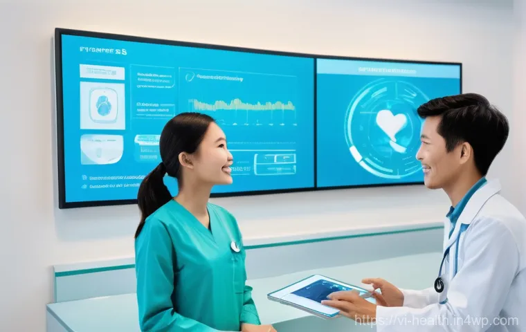 의료기록 시스템에서의 스마트 계약 활용 - **Prompt 2: Seamless Collaboration in a Modern Vietnamese Hospital**
    A dynamic scene inside a bu...